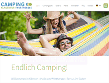 Tablet Screenshot of camping-woerthersee.at